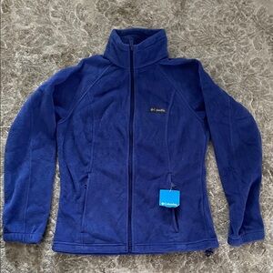 Columbia NWT Benton Springs Full zip women’s Royal Blue Fleece Jacket size M